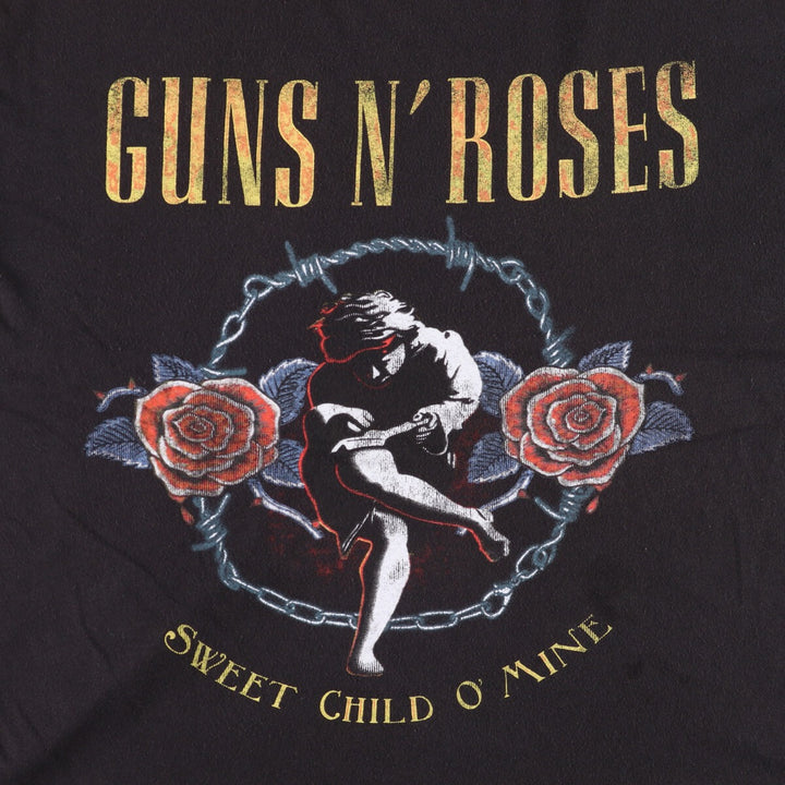 GUNS N' ROSES Guns N' Roses Band T-Shirt Band Tee Men's XL cotton black type Vintage Second Hand