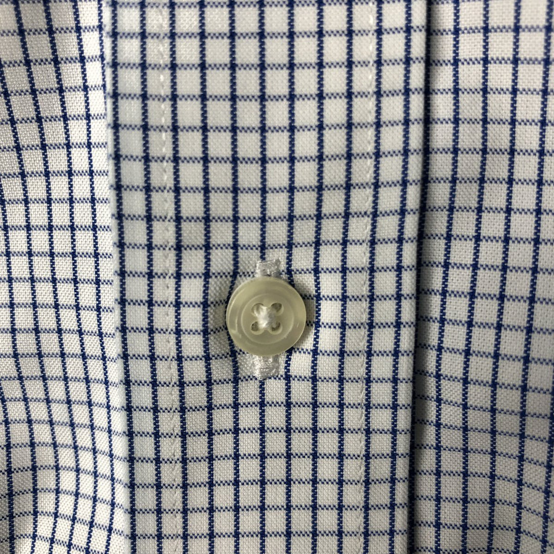 Brooks Brothers Est.1818 REGENT Gingham Check Long Sleeve Button-Down Check Shirt Men's Size L cotton blue type Vintage Second Hand