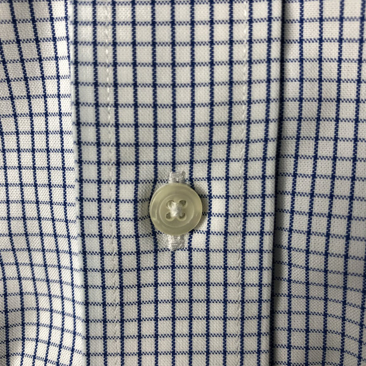 Brooks Brothers Est.1818 REGENT Gingham Check Long Sleeve Button-Down Check Shirt Men's Size L cotton blue type Vintage Second Hand