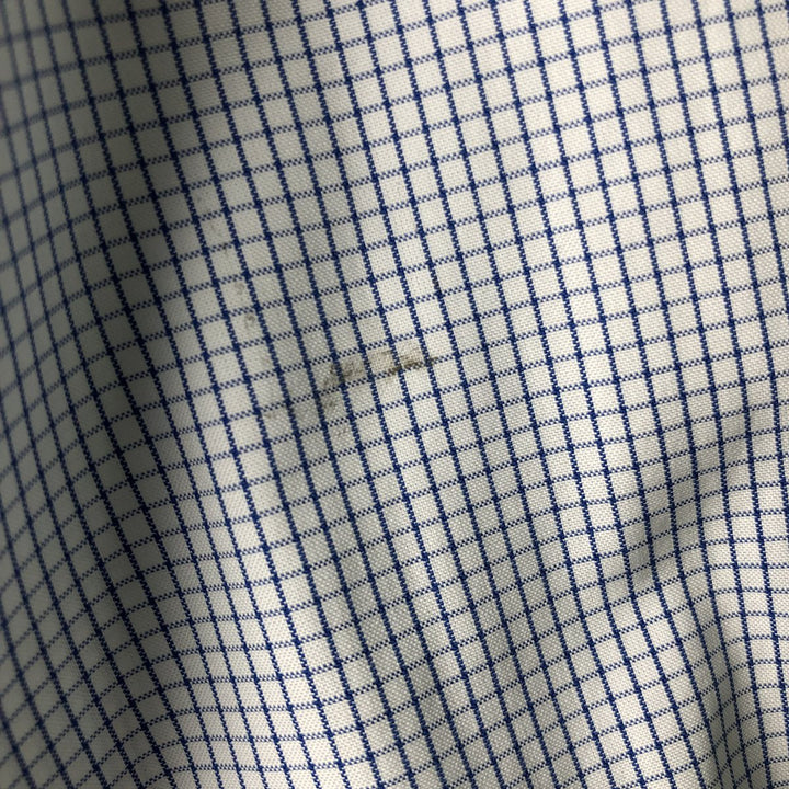 Brooks Brothers Est.1818 REGENT Gingham Check Long Sleeve Button-Down Check Shirt Men's Size L cotton blue type Vintage Second Hand
