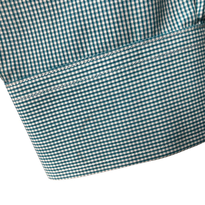 Brooks Brothers Est.1818 Gingham Check Long Sleeve Button-Down Check Shirt Men's Size L cotton Blue type light blue Vintage Second Hand
