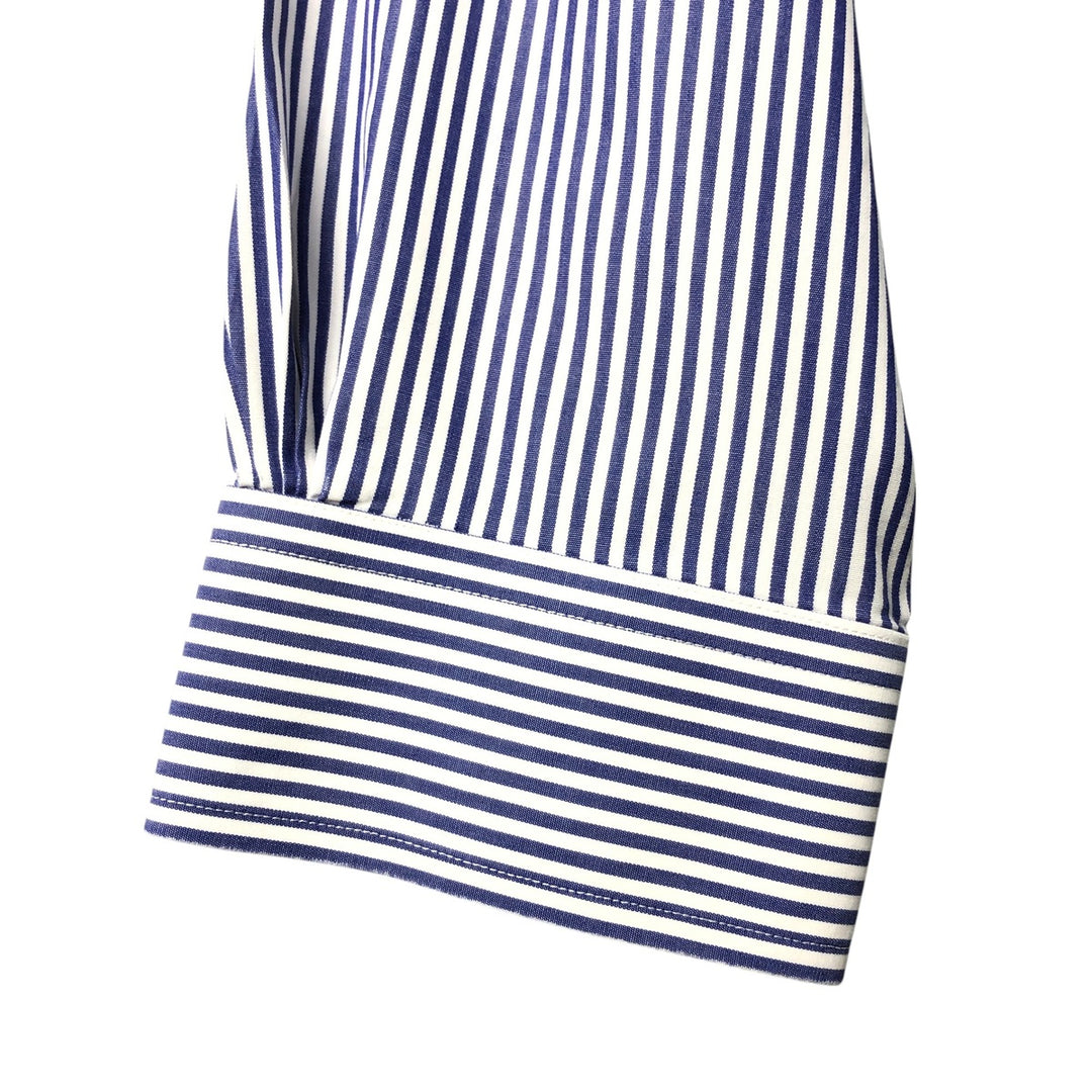 Brooks Brothers Est.1818 Long Sleeve Button-Down Striped Shirt, Men's XL cotton blue type Vintage Second Hand