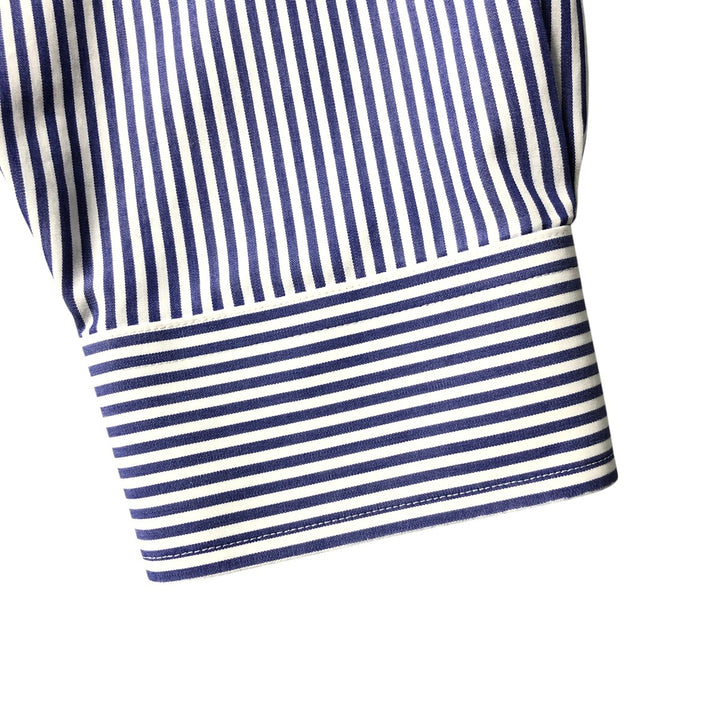 Brooks Brothers Est.1818 Long Sleeve Button-Down Striped Shirt, Men's XL cotton blue type Vintage Second Hand