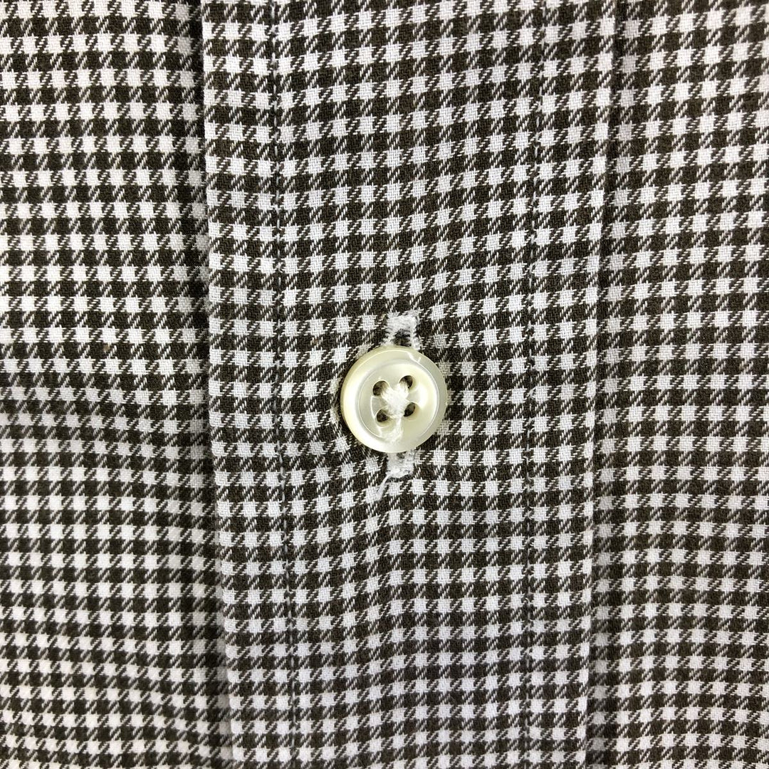 Ralph Lauren POLO by Ralph Lauren ANDREW long sleeve cotton check shirt, men's size L cotton brown type Vintage Second Hand