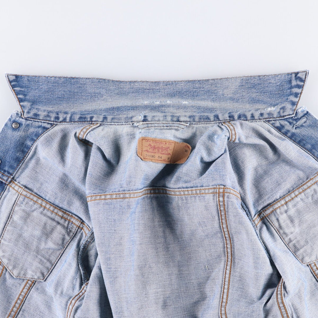 Levi's 70590 Euro Model Denim Jacket, Women's Size Medium cotton blue type Vintage Second Hand