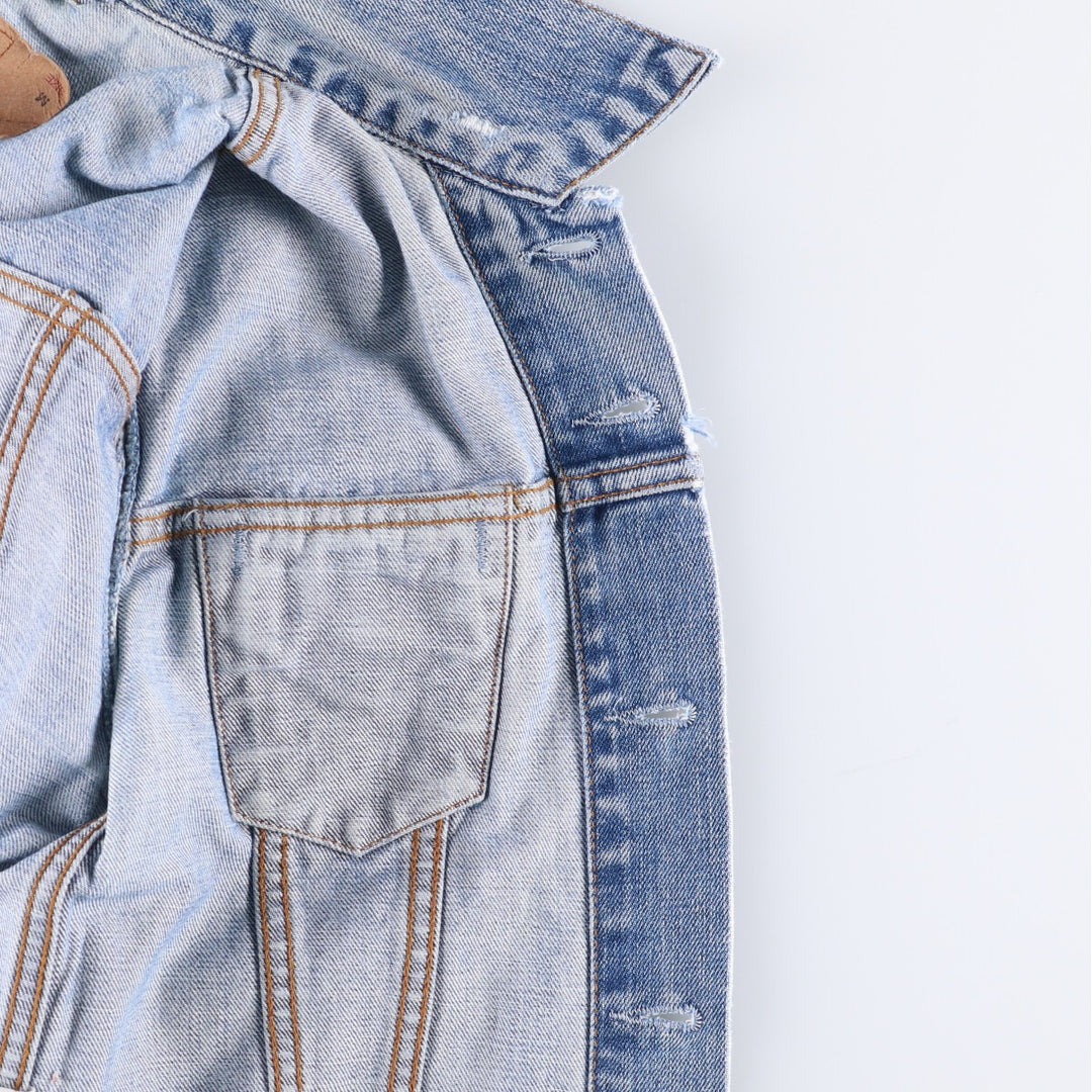 Levi's 70590 Euro Model Denim Jacket, Women's Size Medium cotton blue type Vintage Second Hand