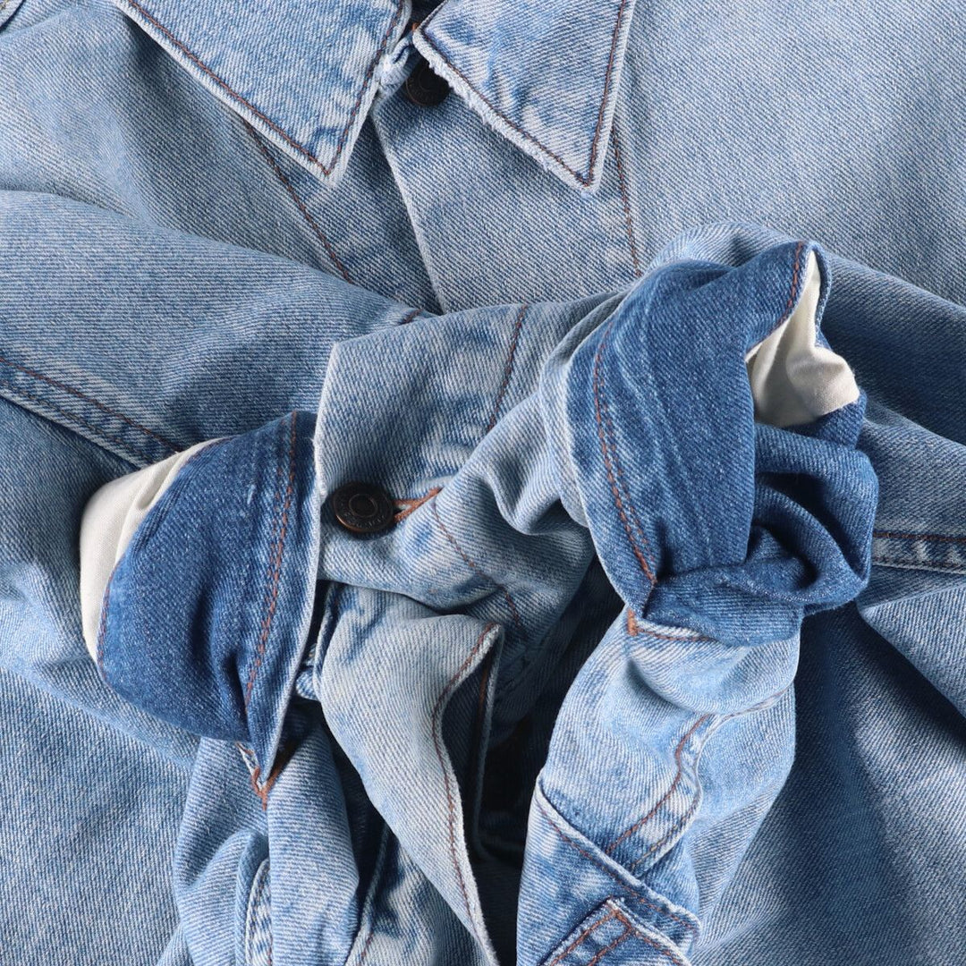 00'S Levi's denim jacket, denim jacket, men's size L cotton Blue type light blue Vintage Second Hand