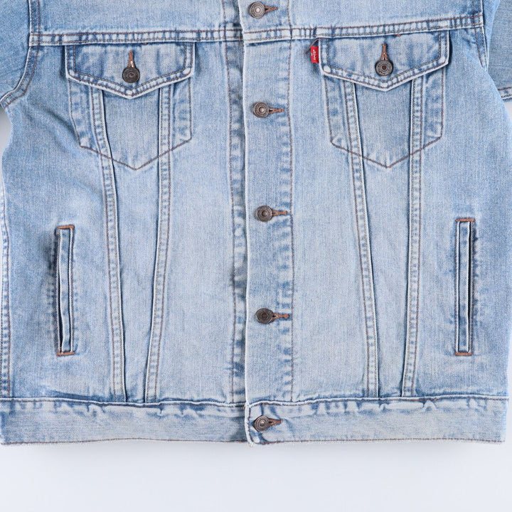 00'S Levi's denim jacket, denim jacket, men's size L cotton Blue type light blue Vintage Second Hand