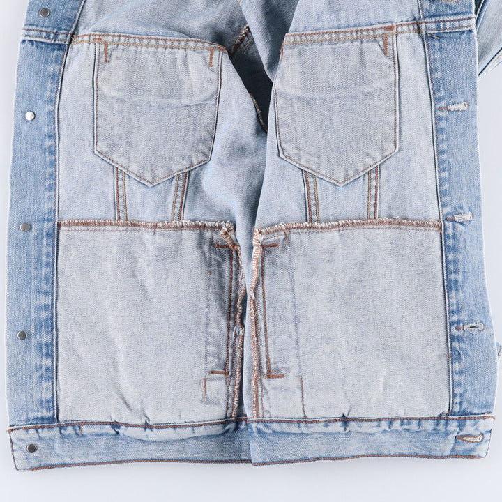 00'S Levi's denim jacket, denim jacket, men's size L cotton Blue type light blue Vintage Second Hand