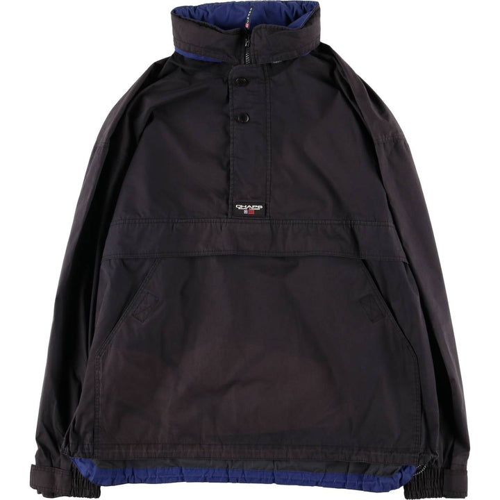 90'S Ralph Lauren CHAPS Anorak Jacket Men's L size Vintage cotton black type Vintage Second Hand