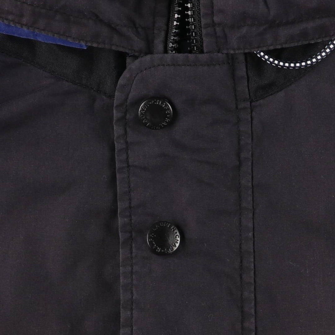 90'S Ralph Lauren CHAPS Anorak Jacket Men's L size Vintage cotton black type Vintage Second Hand