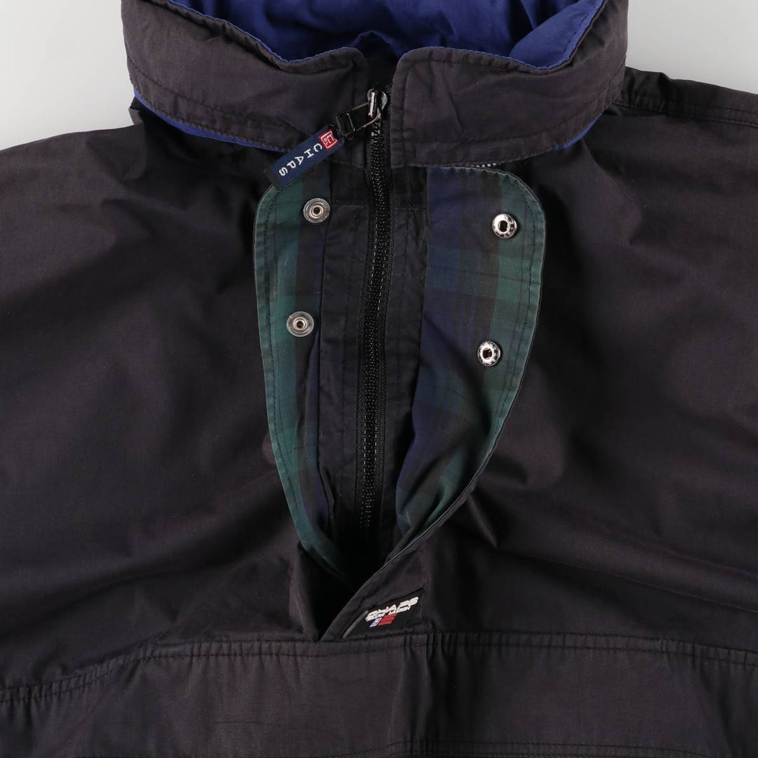 90'S Ralph Lauren CHAPS Anorak Jacket Men's L size Vintage cotton black type Vintage Second Hand