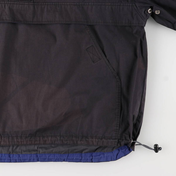 90'S Ralph Lauren CHAPS Anorak Jacket Men's L size Vintage cotton black type Vintage Second Hand