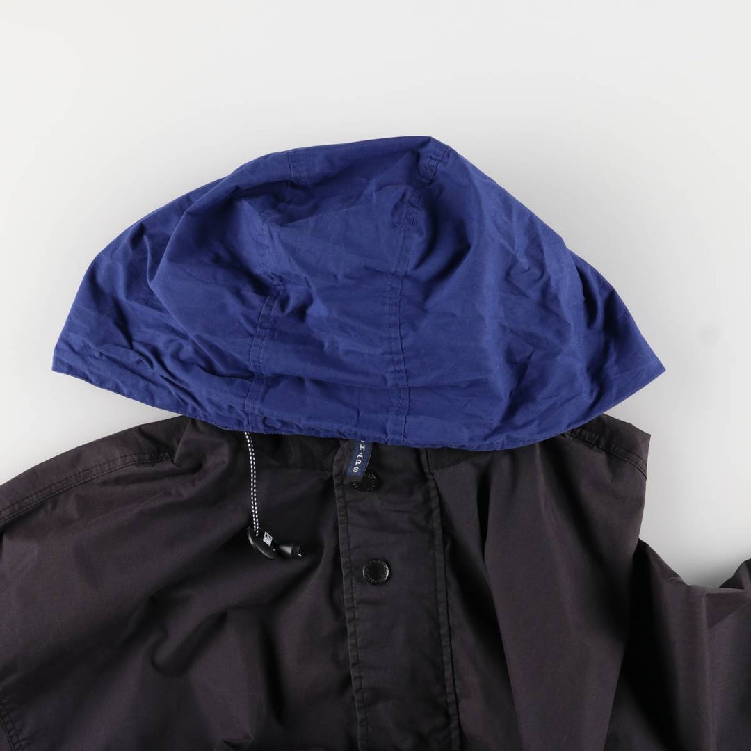 90'S Ralph Lauren CHAPS Anorak Jacket Men's L size Vintage cotton black type Vintage Second Hand