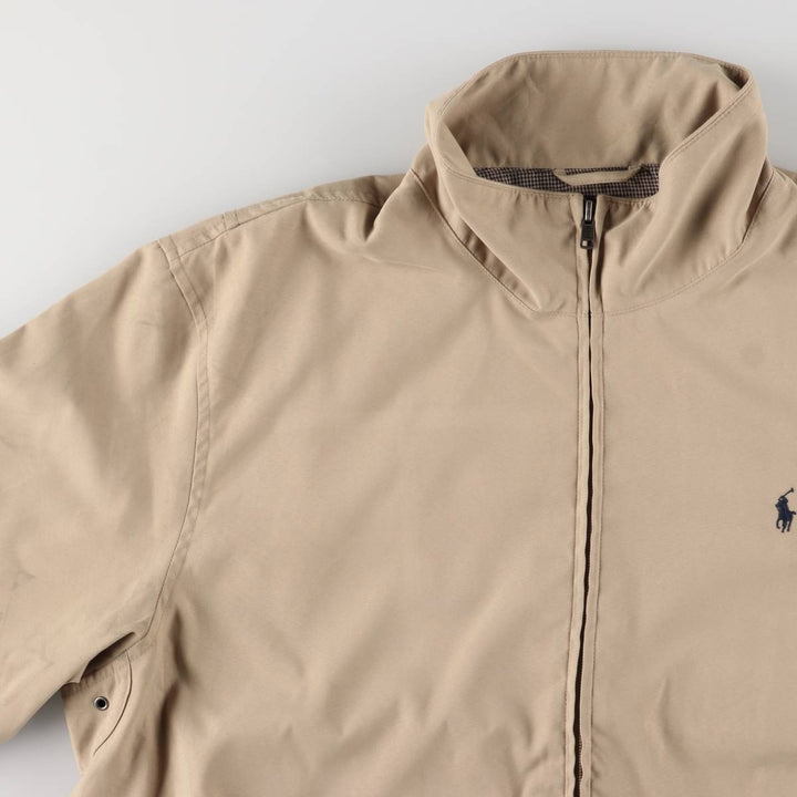 Ralph Lauren POLO GOLF Swing Top Sports Jacket Men's Size L polyester Beige type Vintage Second Hand