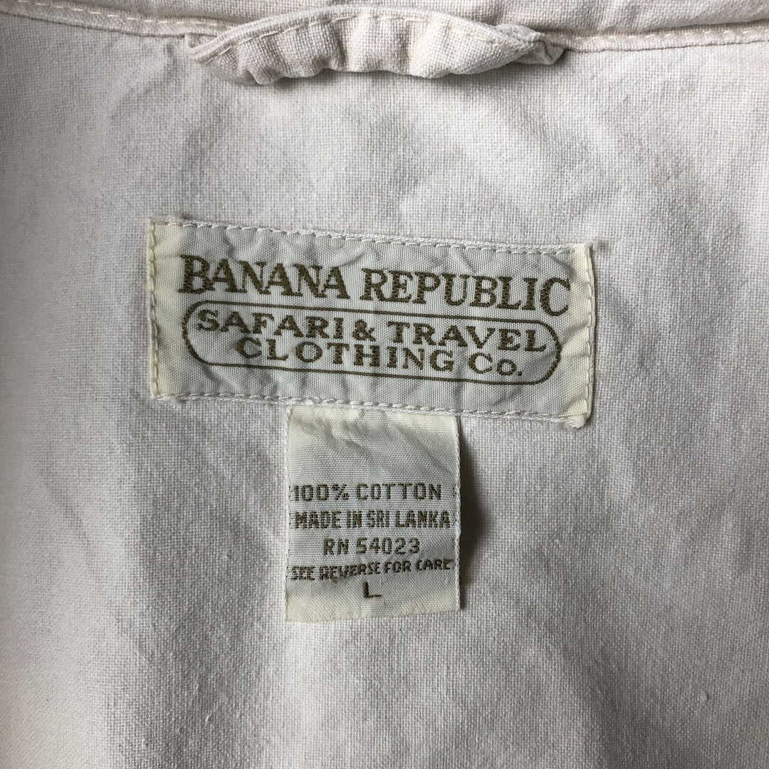 80'S Banana Republic Cotton Blouson Men's Size L Vintage cotton Beige type Vintage Second Hand