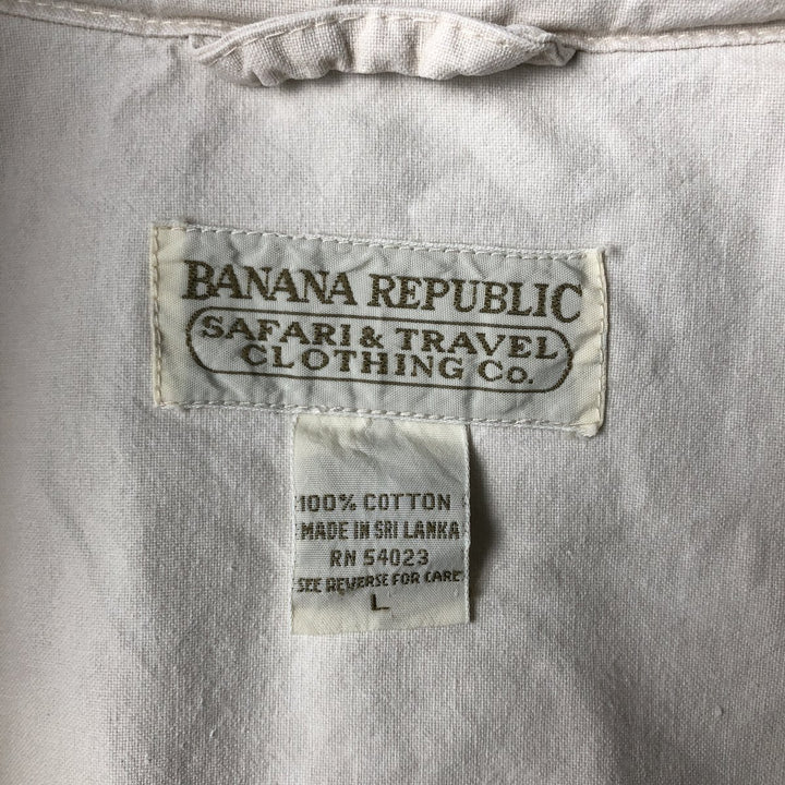 80'S Banana Republic Cotton Blouson Men's Size L Vintage cotton Beige type Vintage Second Hand