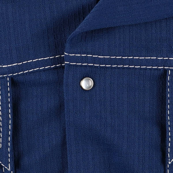 LOUNARC CALIFORNIA Open Collar Western Shirt Jacket Men's Size L Vintage unclear blue type Vintage Second Hand