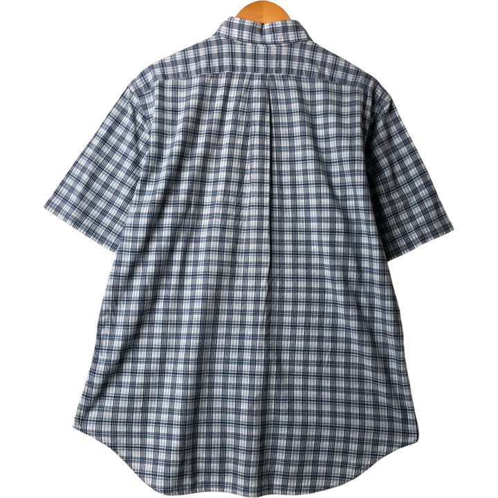 Ralph Lauren Classic Fit short sleeve button down shirt, men's size L cotton Blue type light blue Vintage Second Hand