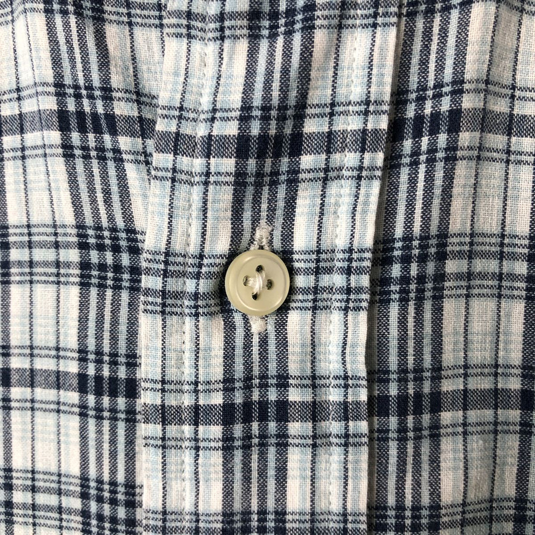 Ralph Lauren Classic Fit short sleeve button down shirt, men's size L cotton Blue type light blue Vintage Second Hand