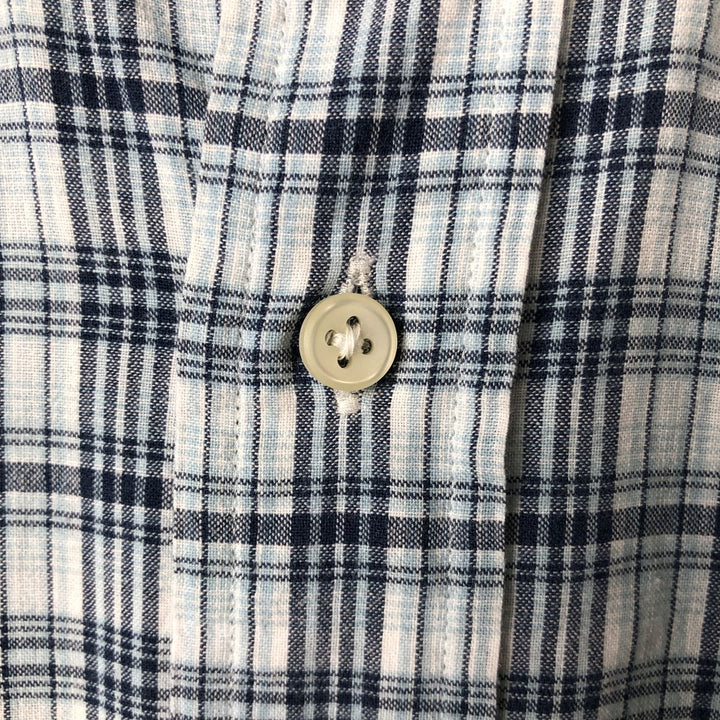 Ralph Lauren Classic Fit short sleeve button down shirt, men's size L cotton Blue type light blue Vintage Second Hand