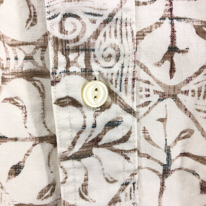 Vintage 1980'S Ralph Lauren Chaps short-sleeved button-down shirt, men's size XL. cotton ivory Vintage Second Hand