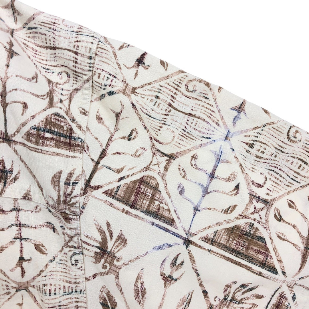 Vintage 1980'S Ralph Lauren Chaps short-sleeved button-down shirt, men's size XL. cotton ivory Vintage Second Hand