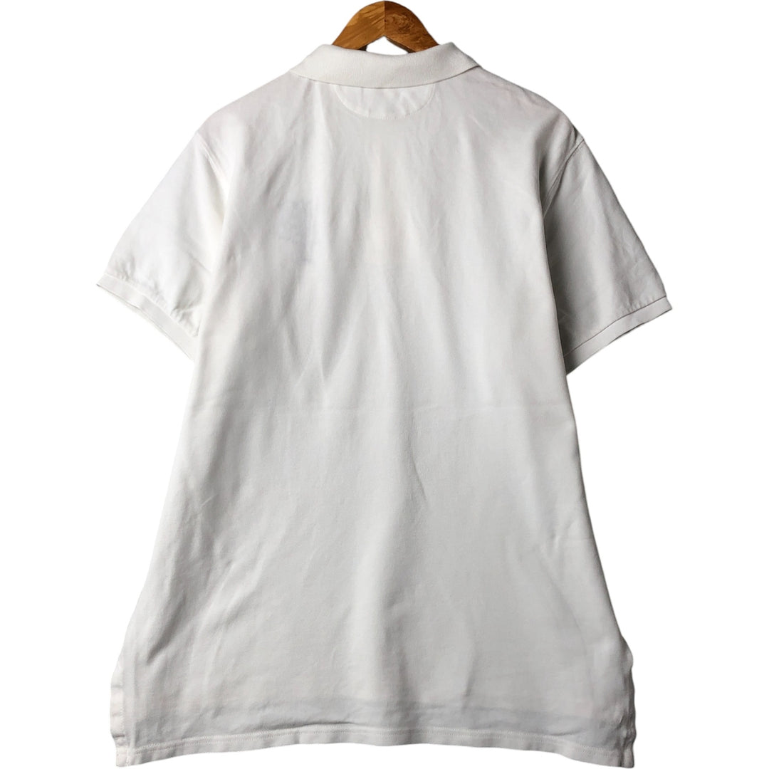 Ralph Lauren POLO RALPH LAUREN CUSTOM FIT short sleeve polo shirt men's XL equivalent cotton white type Vintage Second Hand