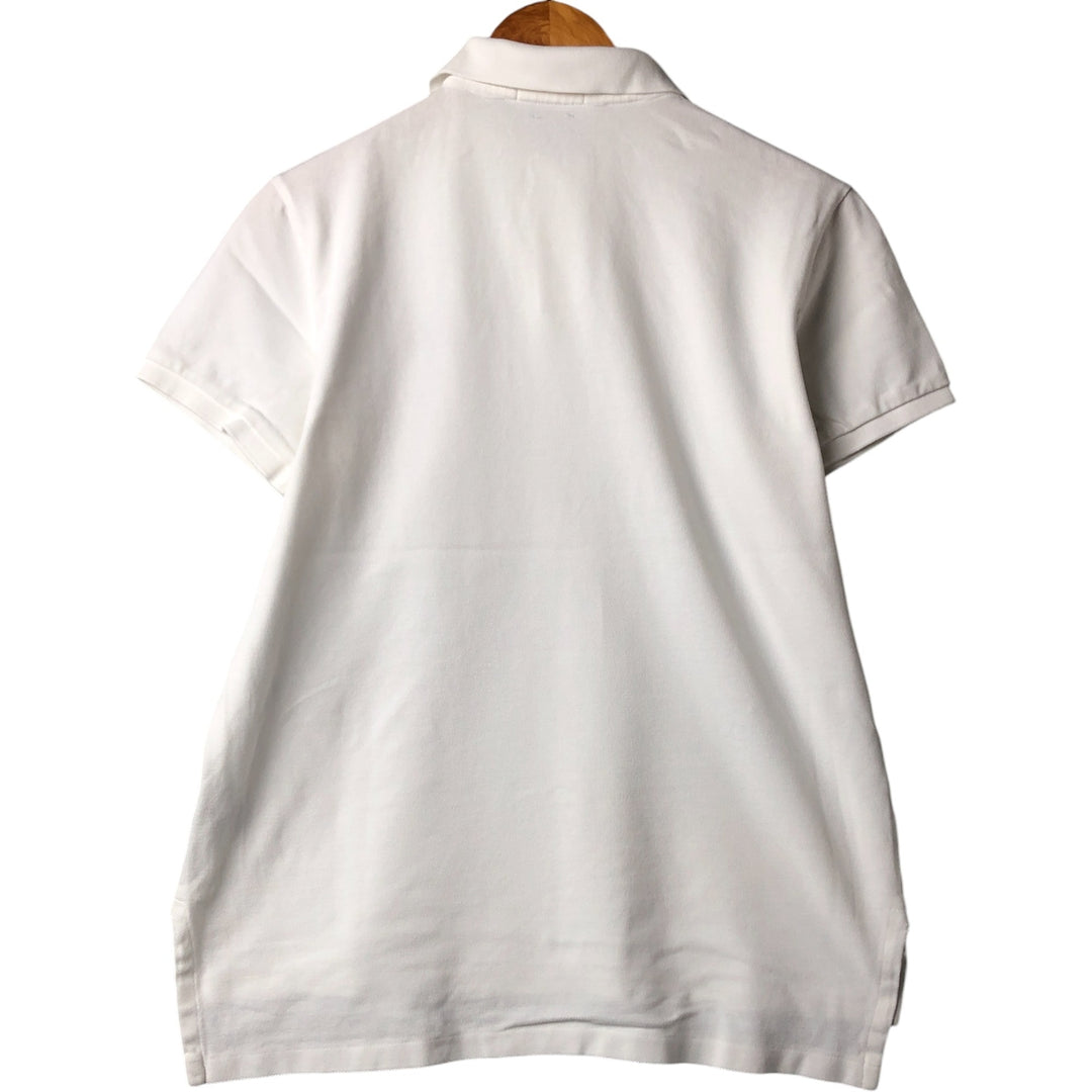 Ralph Lauren POLO RALPH LAUREN CUSTOM FIT short sleeve polo shirt men's M equivalent cotton white type Vintage Second Hand