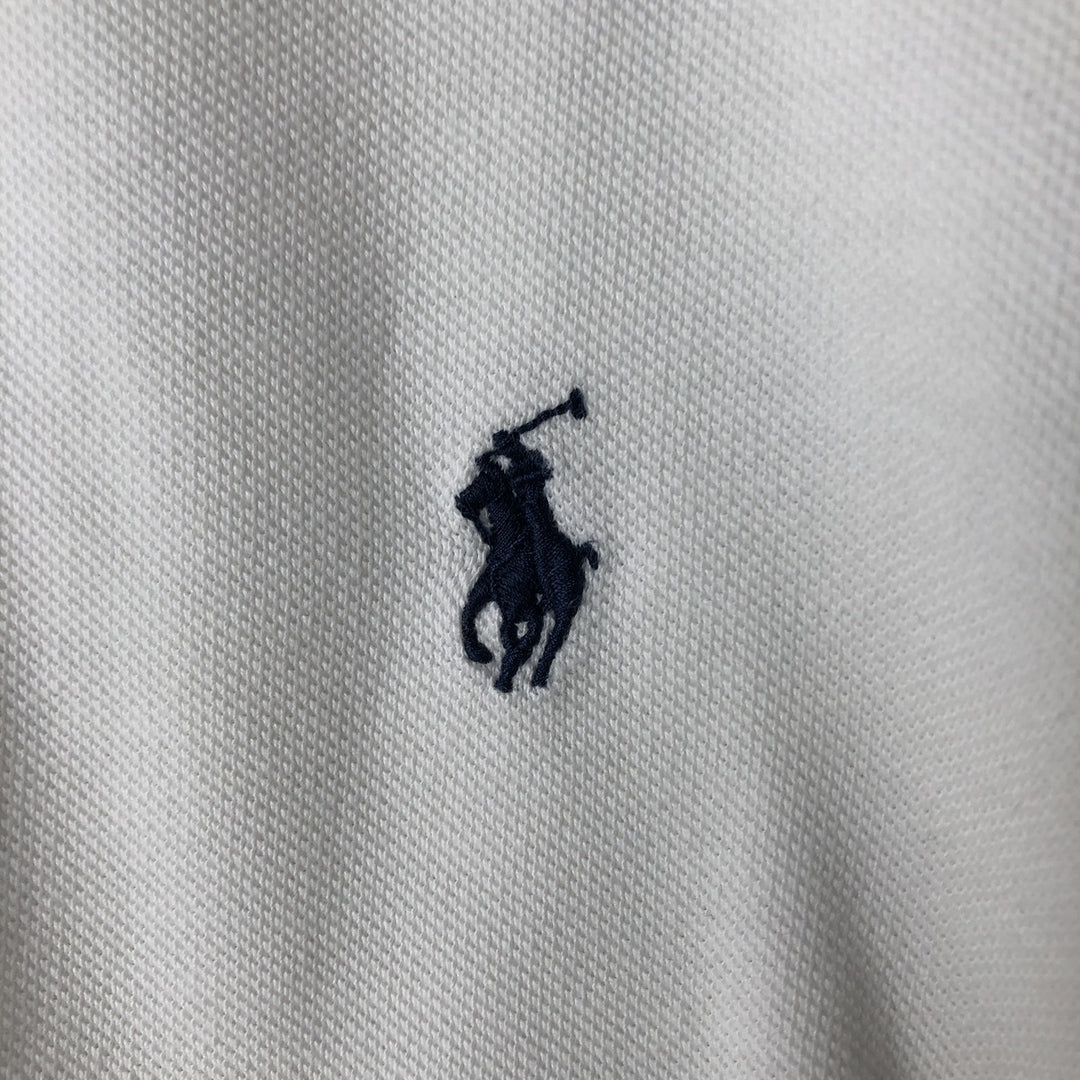 Ralph Lauren POLO RALPH LAUREN CUSTOM FIT short sleeve polo shirt men's M equivalent cotton white type Vintage Second Hand