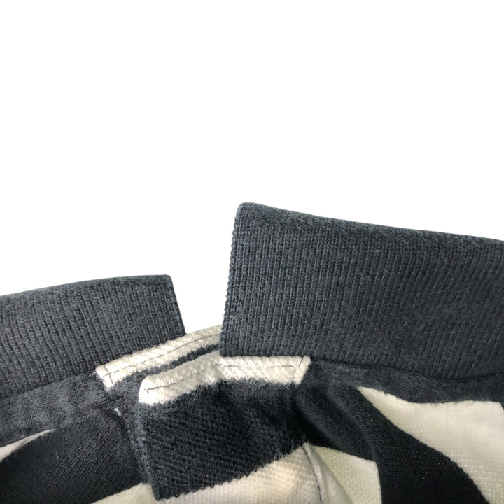 Ralph Lauren POLO by Ralph Lauren CUSTOM FIT short sleeve striped polo shirt men's XL size cotton black type Vintage Second Hand