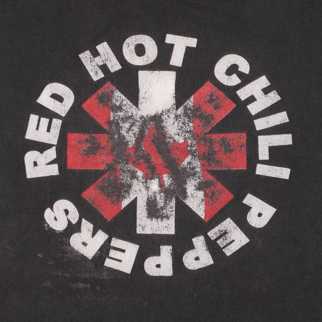 AD RED HOT CHILI PEPPERS Red Hot Chili Peppers Band T-shirt Band T Men's XL equivalent cotton black type Vintage Second Hand