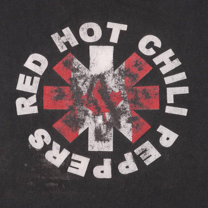 AD RED HOT CHILI PEPPERS Red Hot Chili Peppers Band T-shirt Band T Men's XL equivalent cotton black type Vintage Second Hand