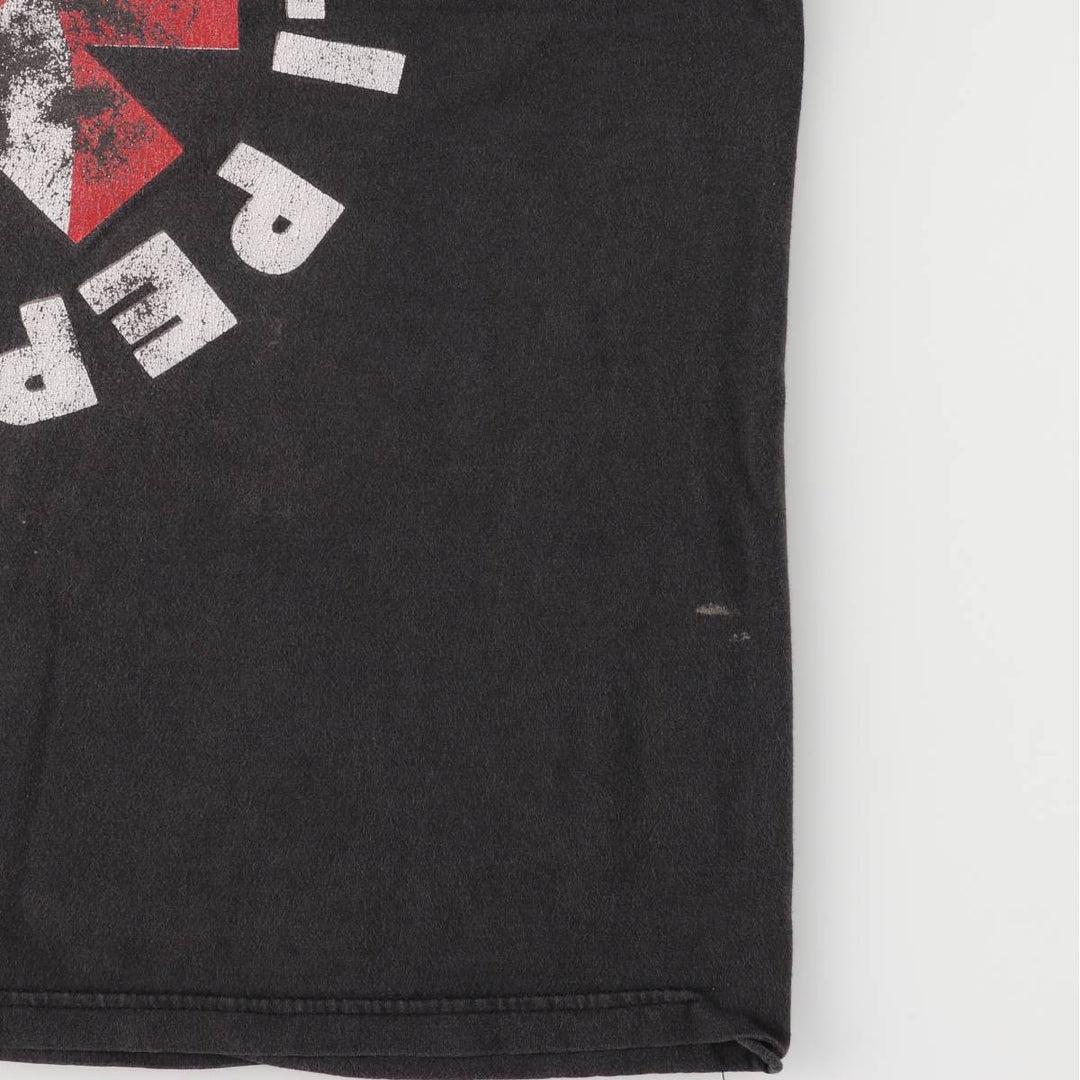 AD RED HOT CHILI PEPPERS Red Hot Chili Peppers Band T-shirt Band T Men's XL equivalent cotton black type Vintage Second Hand
