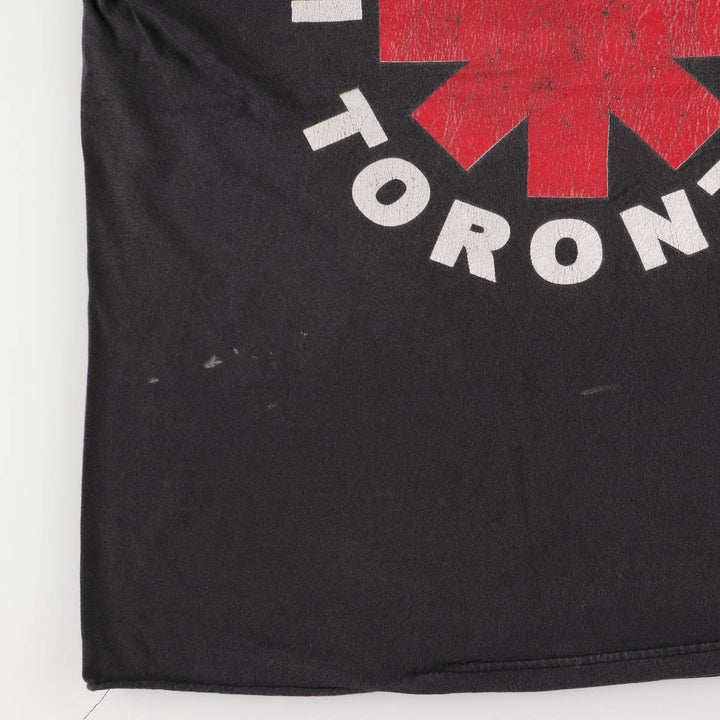 AD RED HOT CHILI PEPPERS Red Hot Chili Peppers Band T-shirt Band T Men's XL equivalent cotton black type Vintage Second Hand