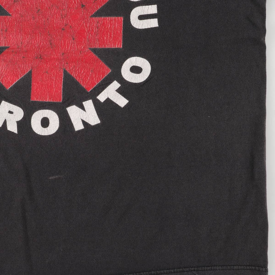 AD RED HOT CHILI PEPPERS Red Hot Chili Peppers Band T-shirt Band T Men's XL equivalent cotton black type Vintage Second Hand