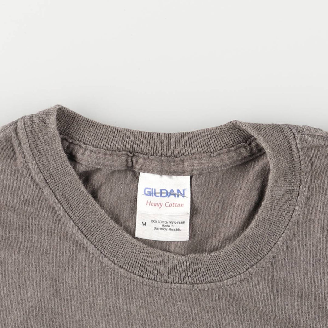 00'S Gildan NIRVANA Band T-shirt, Men's M size cotton Khaki type brown Vintage Second Hand