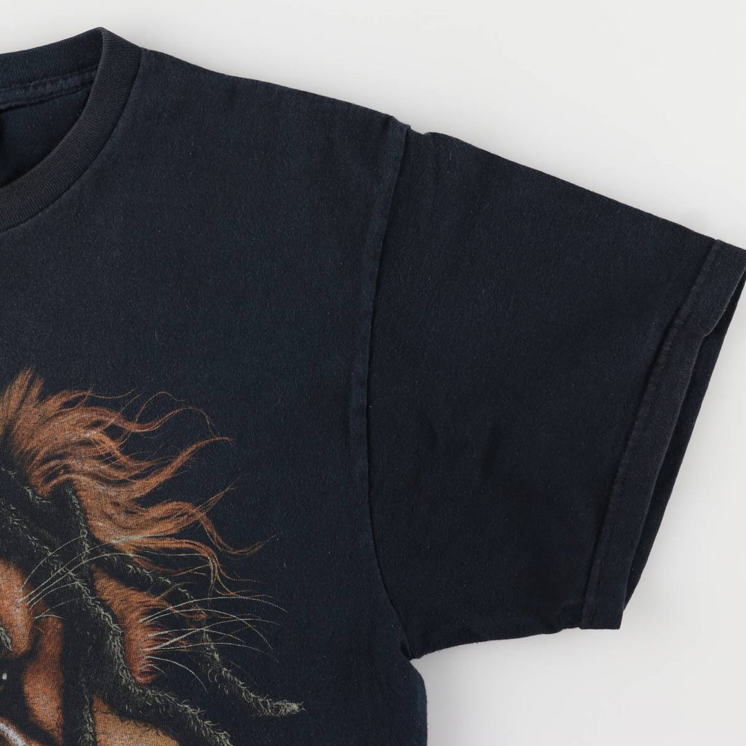 ZION BOB MARLEY Bob Marley Band T-shirt Band T Made in USA Men's L size cotton black type Vintage Second Hand