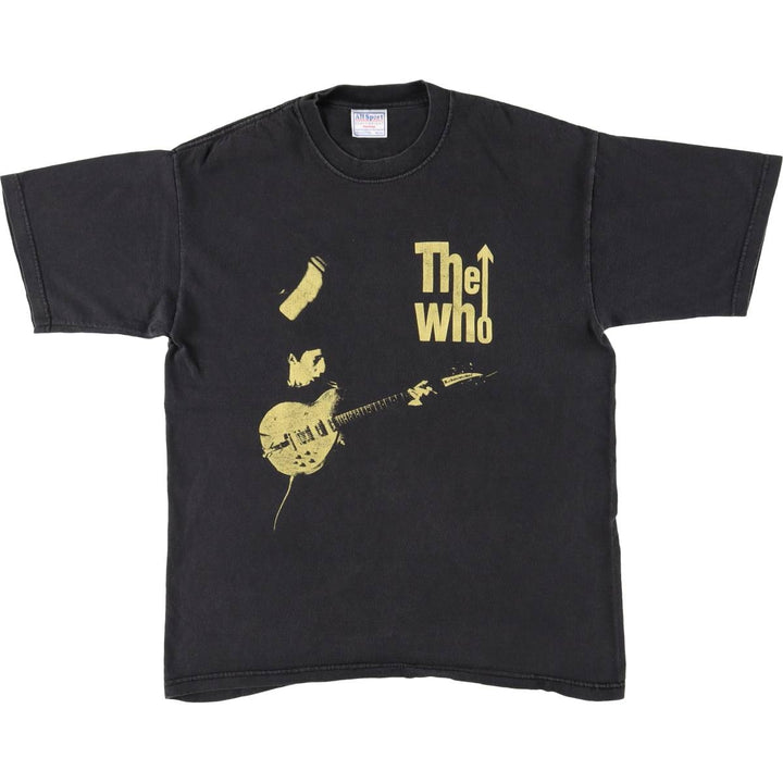 00'S ALL SPORT THE WHO Band T-shirt, USA made, men's size M cotton black type Vintage Second Hand