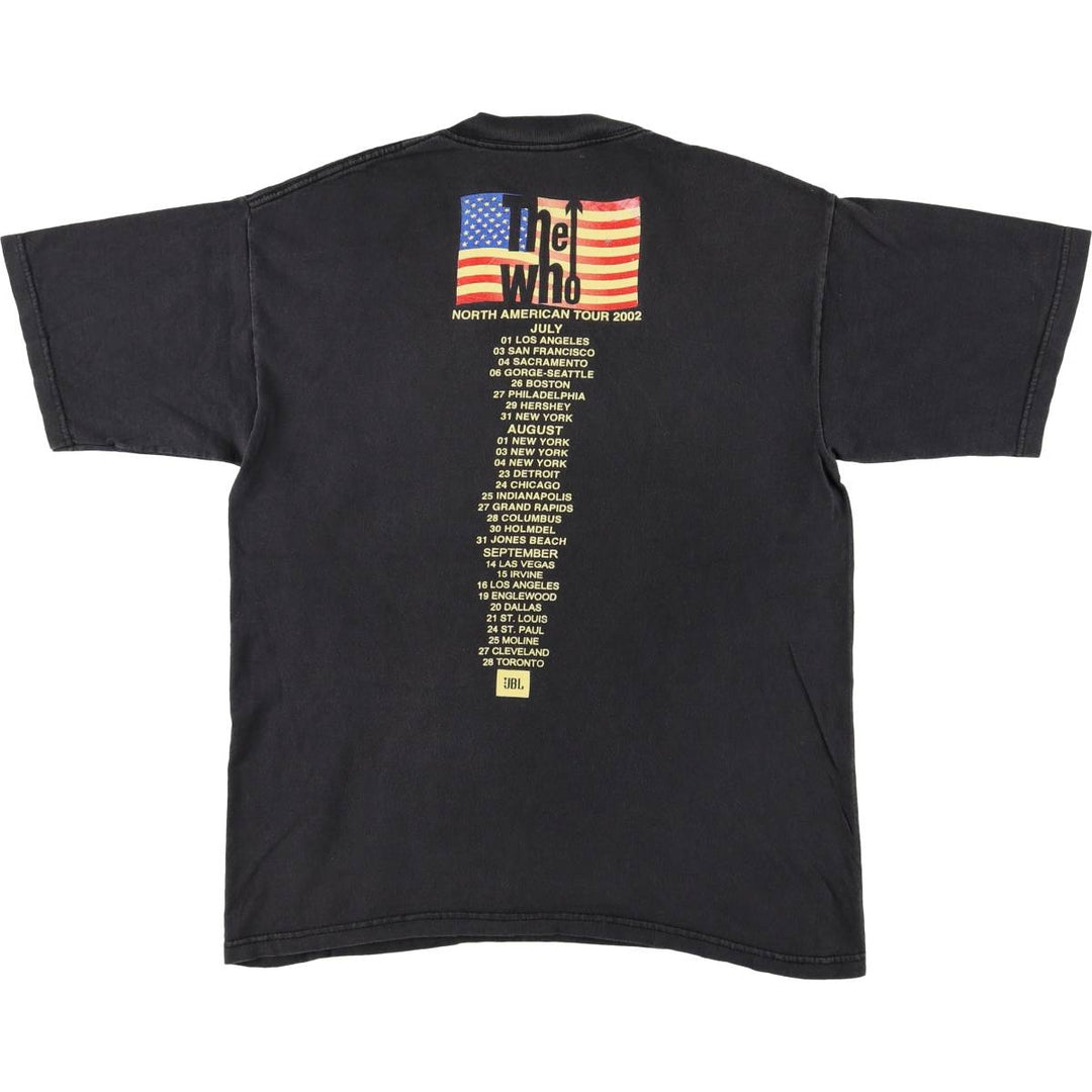 00'S ALL SPORT THE WHO Band T-shirt, USA made, men's size M cotton black type Vintage Second Hand