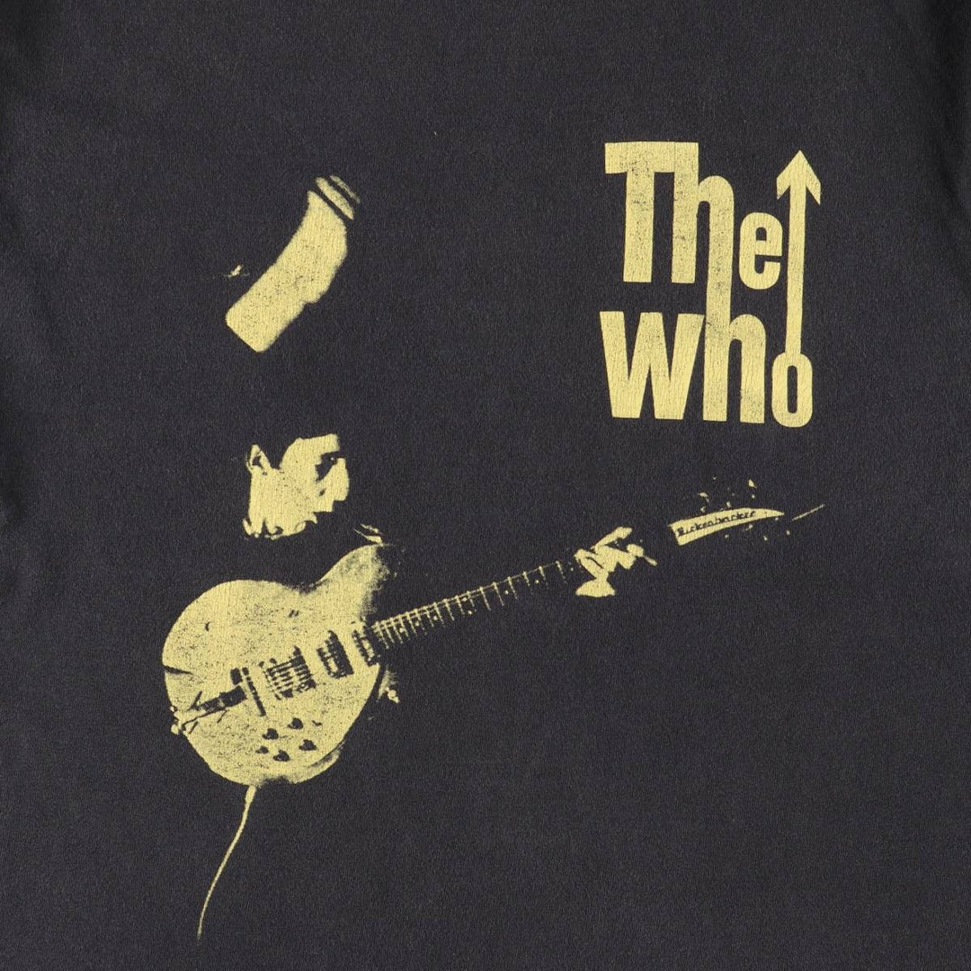 00'S ALL SPORT THE WHO Band T-shirt, USA made, men's size M cotton black type Vintage Second Hand