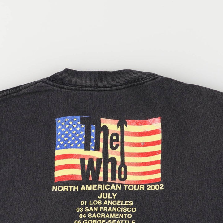 00'S ALL SPORT THE WHO Band T-shirt, USA made, men's size M cotton black type Vintage Second Hand