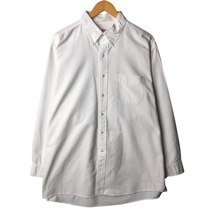 Brooks Brothers Est.1818 Long Sleeve Button Down Shirt Men's XL cotton white type Vintage Second Hand