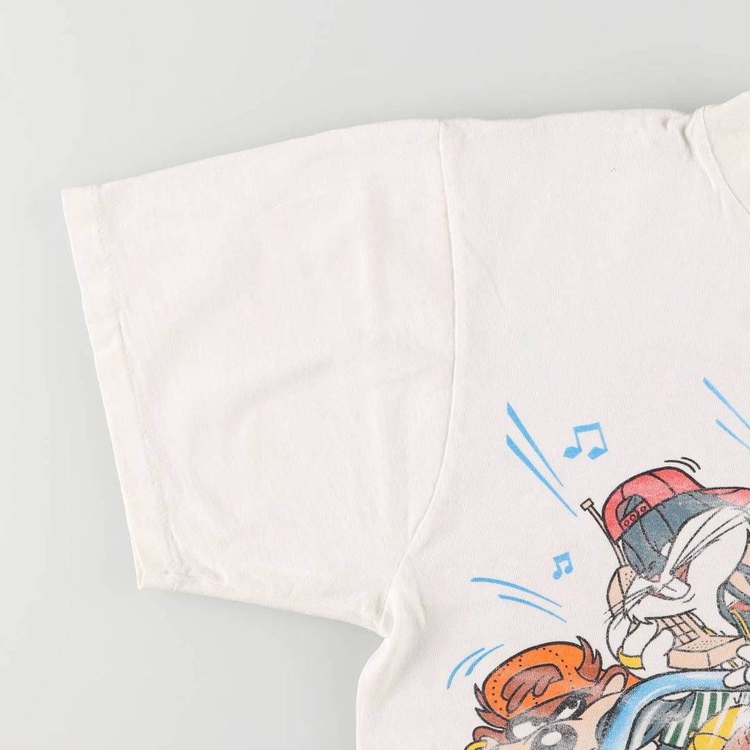 Vintage 90'S Tartex Looney Tunes Character Print T-Shirt, Men's Size L cotton white type Vintage Second Hand