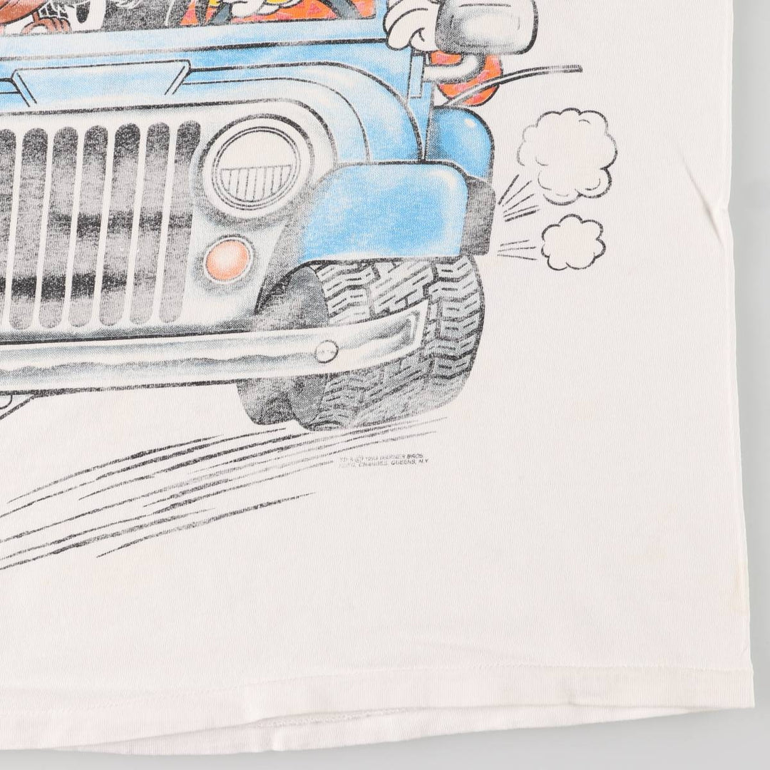 Vintage 90'S Tartex Looney Tunes Character Print T-Shirt, Men's Size L cotton white type Vintage Second Hand