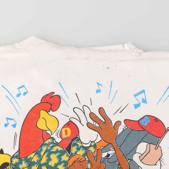 Vintage 90'S Tartex Looney Tunes Character Print T-Shirt, Men's Size L cotton white type Vintage Second Hand