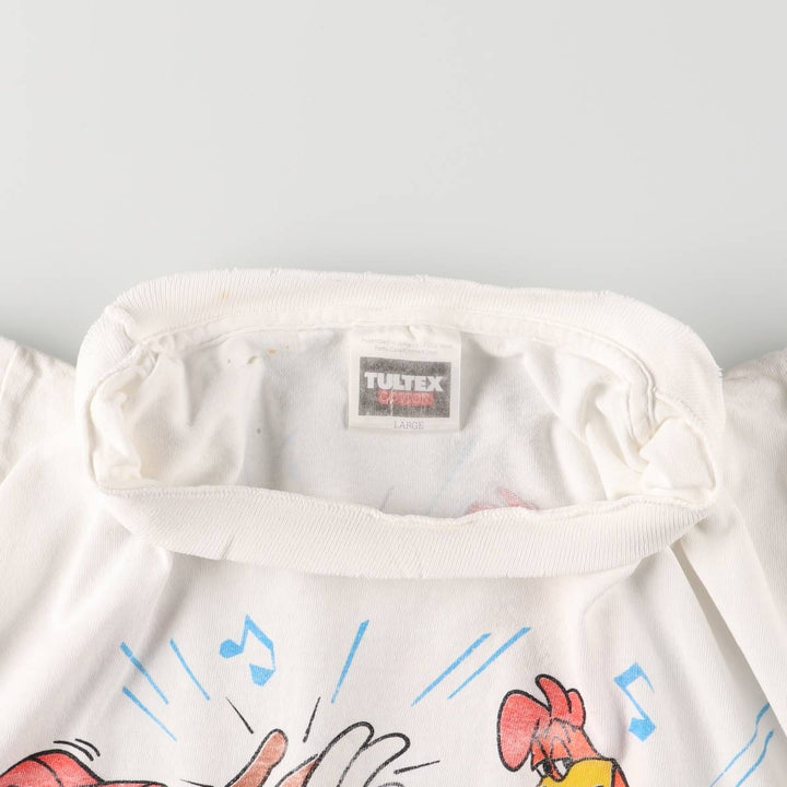 Vintage 90'S Tartex Looney Tunes Character Print T-Shirt, Men's Size L cotton white type Vintage Second Hand
