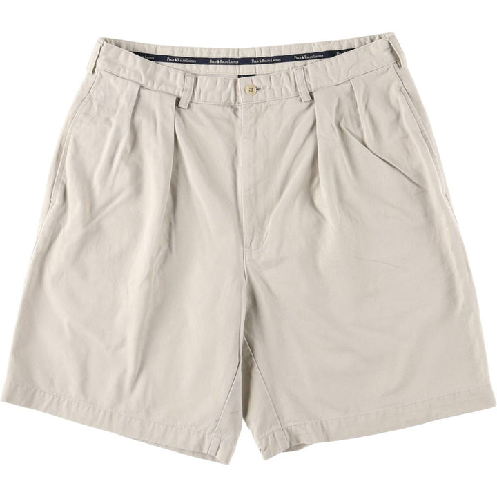 Ralph Lauren POLO RALPH LAUREN Two-pleat Chino Shorts Shorts Men's W35 equivalent cotton Beige type Vintage Second Hand