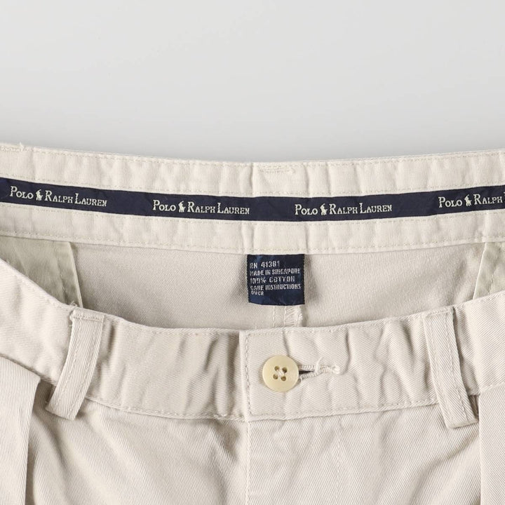 Ralph Lauren POLO RALPH LAUREN Two-pleat Chino Shorts Shorts Men's W35 equivalent cotton Beige type Vintage Second Hand