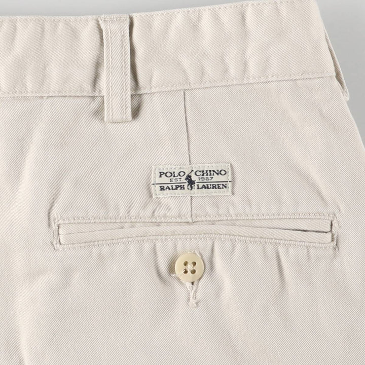 Ralph Lauren POLO RALPH LAUREN Two-pleat Chino Shorts Shorts Men's W35 equivalent cotton Beige type Vintage Second Hand